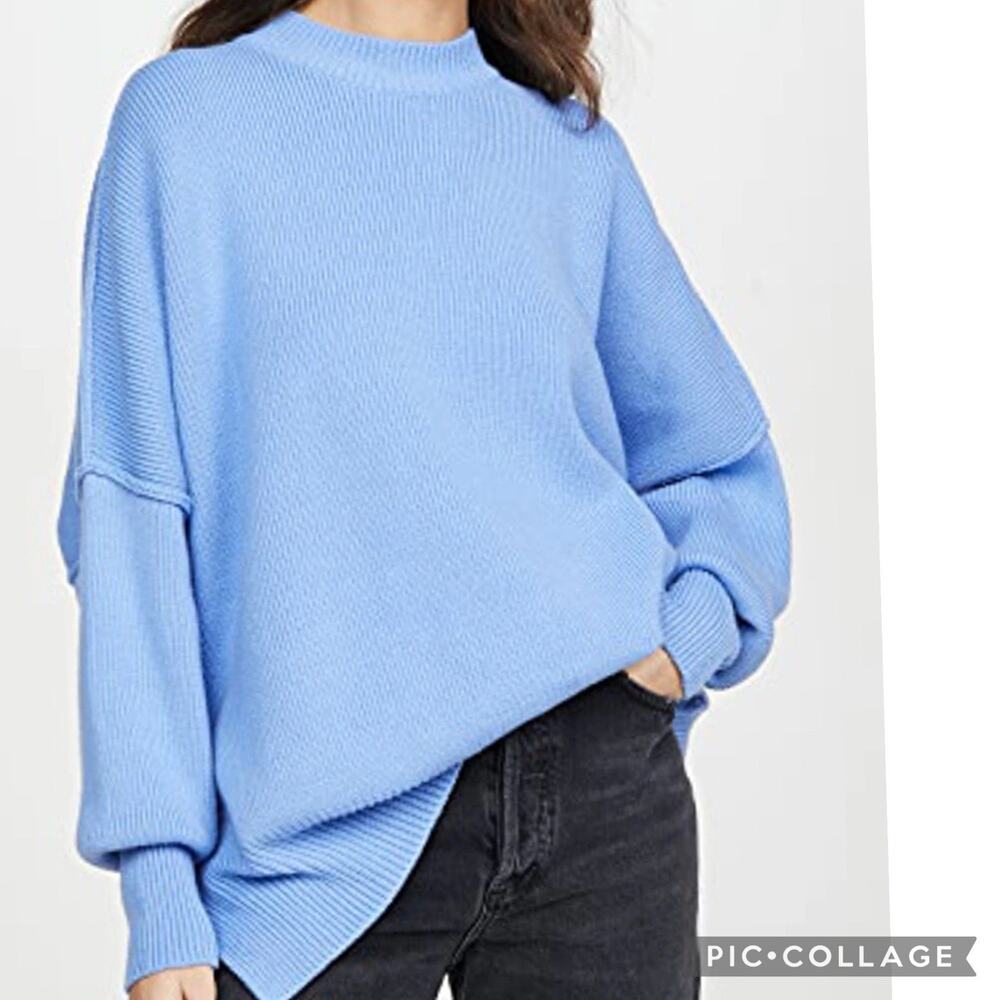 Amazon Streetwear Women’s Sweater Blue Size XL Viscose Polimide Lillusory